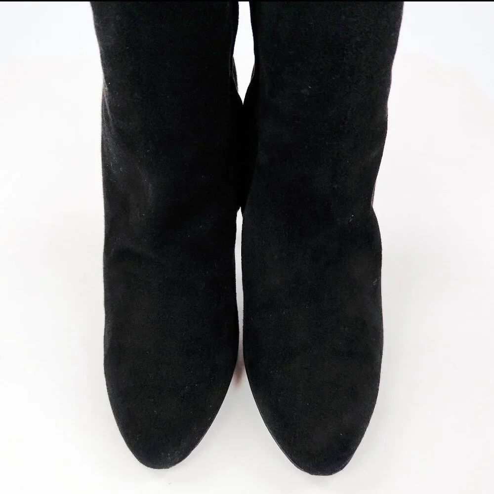 Ralph Lauren Collection Purple Label Tall Suede Heeled Boots - Picture 7 of 14